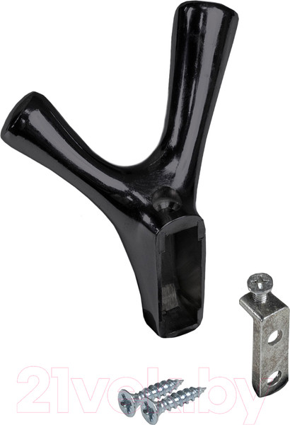 Изображение товара Крючок для одежды AKS Omega (черный матовый)