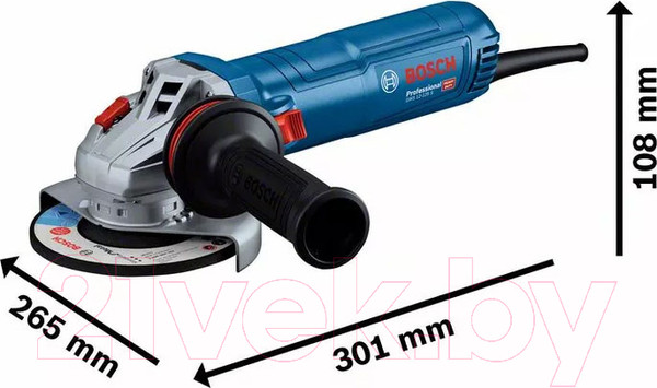 Изображение товара Профессиональная угловая шлифмашина Bosch GWS 12-125 S (0.601.3A6.020)