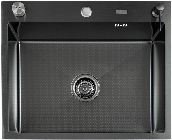 Изображение товара Мойка кухонная Futur FK 6050 Embossing B Eco (черный нано)