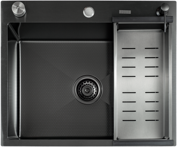 Изображение товара Мойка кухонная Futur FK 6050 Embossing B Eco (черный нано)