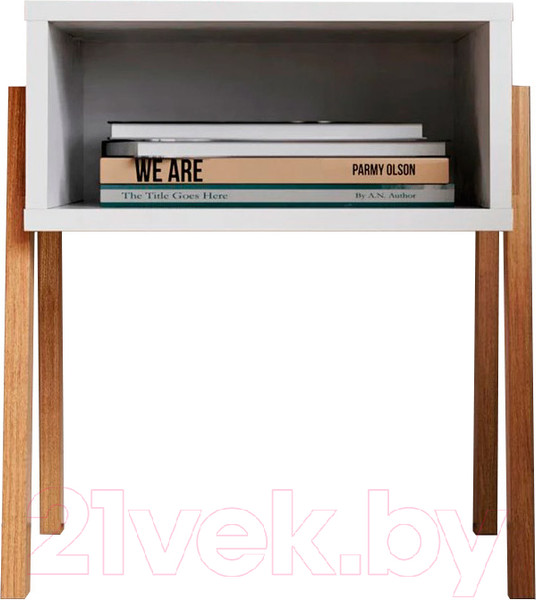 Изображение товара Прикроватная тумба Crafto Руби 01 44x40x50 (белый)