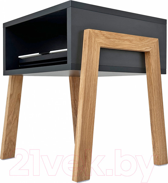 Изображение товара Прикроватная тумба Crafto Руби 02 44x40x50 (графит)