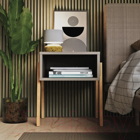 Изображение товара Прикроватная тумба Crafto Руби 03 44x40x50 (латте)