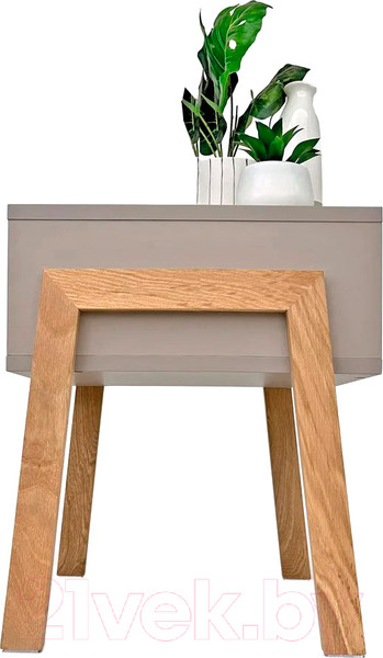 Изображение товара Прикроватная тумба Crafto Руби 03 44x40x50 (латте)