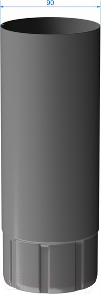 Изображение товара Труба водосточная Docke Stal Premium D90 PVTK-1004 (1м, каштан 8017)