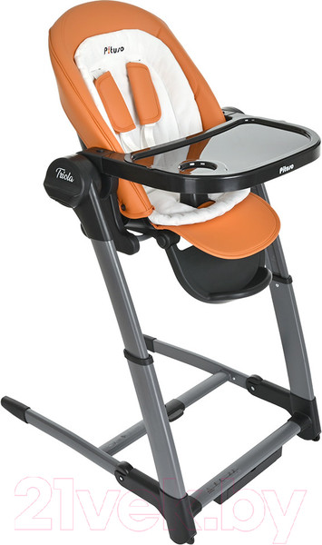 Изображение товара Стульчик для кормления Pituso Triola 3 в 1 / SG116 (Black Frame/Orange)