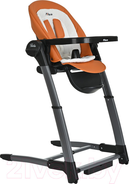 Изображение товара Стульчик для кормления Pituso Triola 3 в 1 / SG116 (Black Frame/Orange)