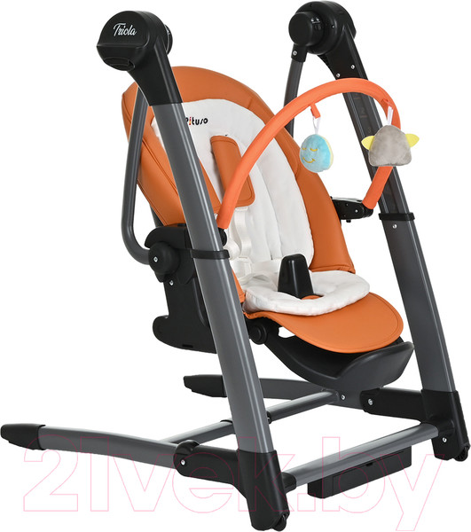 Изображение товара Стульчик для кормления Pituso Triola 3 в 1 / SG116 (Black Frame/Orange)