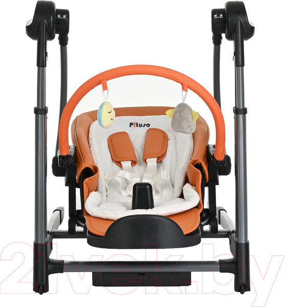 Изображение товара Стульчик для кормления Pituso Triola 3 в 1 / SG116 (Black Frame/Orange)