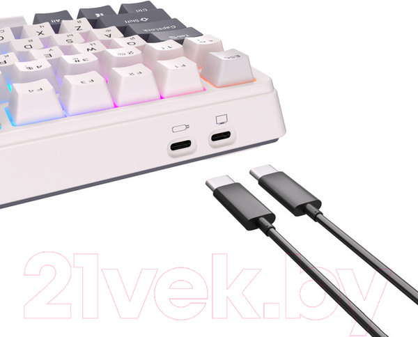 Изображение товара Клавиатура Royal Kludge RK-H81 RGB (белый, Cyan Switch)