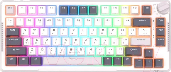 Изображение товара Клавиатура Royal Kludge RK-H81 RGB (белый, Cyan Switch)