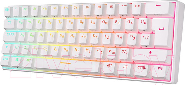 Изображение товара Клавиатура Royal Kludge RK61 RGB (белый, Red Switch)