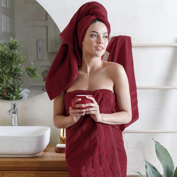 Изображение товара Набор полотенец Diana ПМD-Гран-30-50-70 (гранат)