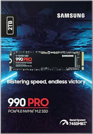 Изображение товара SSD диск Samsung 990 Pro 2TB (MZ-V9P2T0BW)