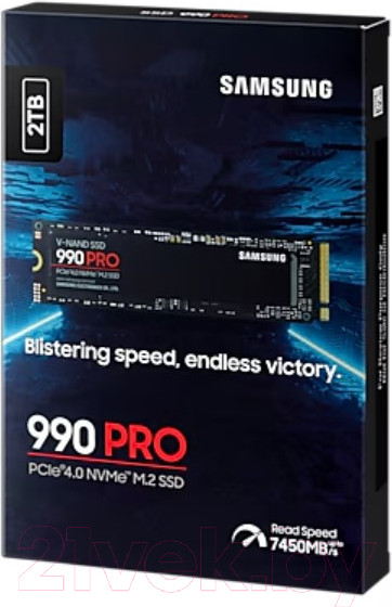Изображение товара SSD диск Samsung 990 Pro 2TB (MZ-V9P2T0BW)