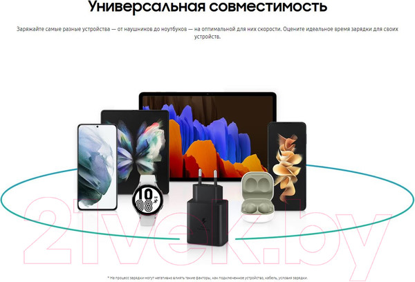 Изображение товара Зарядное устройство сетевое Samsung EP-T4510XBEGRU (черный)