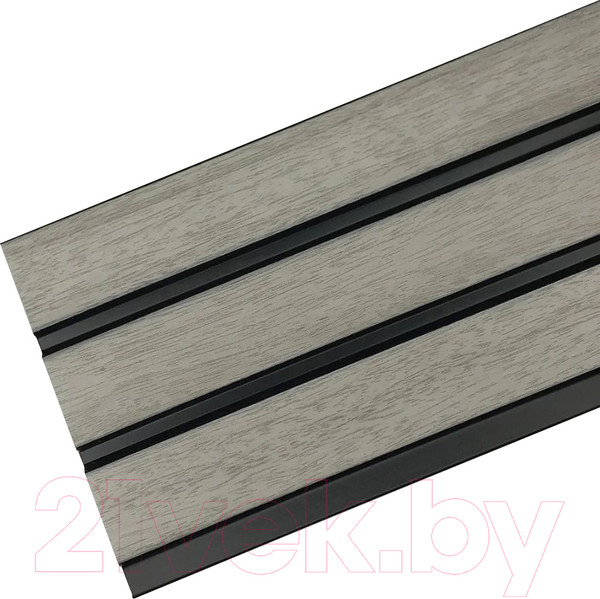 Изображение товара Реечная панель Grace ПВХ 3D RAIL Ясень серый (2800х120х10мм)