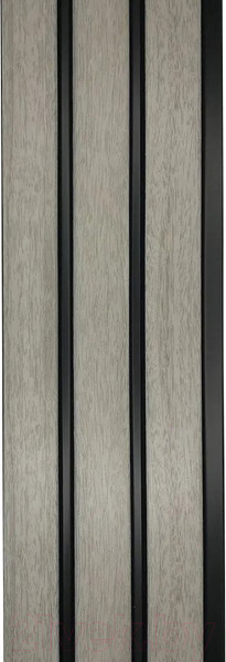 Изображение товара Реечная панель Grace ПВХ 3D RAIL Ясень серый (2800х120х10мм)