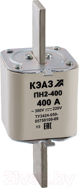Изображение товара Предохранитель плавкий низковольтный КЭАЗ ПН2-400-200А-УЗ / 110888