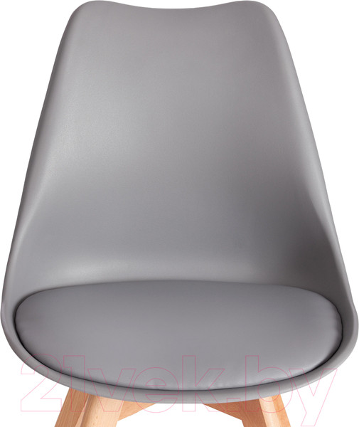 Изображение товара Стул Tetchair Tulip дерево/пластик/экокожа (серый)