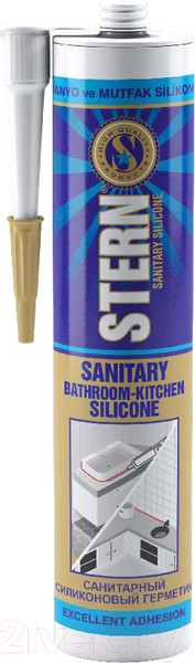 Изображение товара Герметик силиконовый SterN Санитарный N640 (280мл, прозрачный)