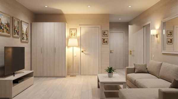 Изображение товара Дверной блок Юни Стандарт-01 комплект 60x200 (дуб беленый)