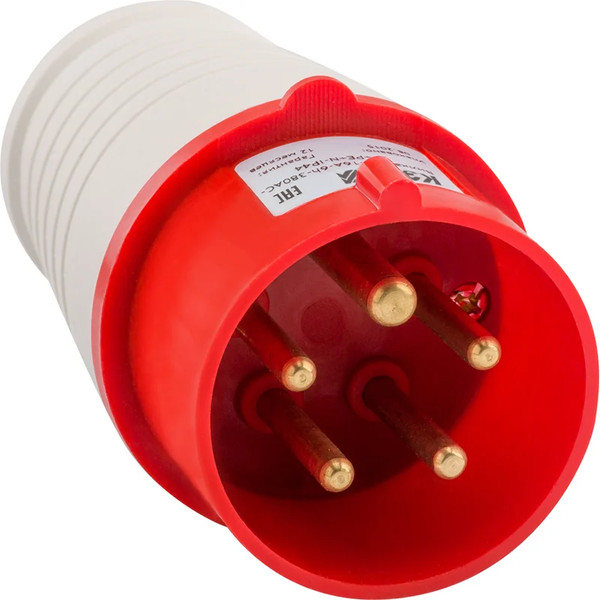 Изображение товара Вилка силовая КЭАЗ 025-32А-6h-380AC-3P+PE+N-IP44 / 222740