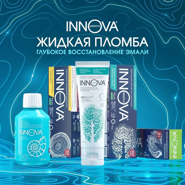 Изображение товара Ополаскиватель для полости рта INNOVA Жидкая эмаль Суспензия (220мл)