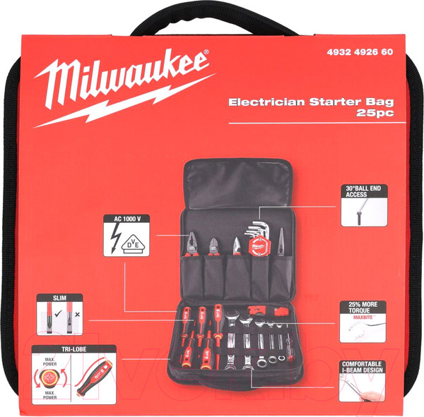 Изображение товара Универсальный набор инструментов Milwaukee 25PC / 4932492660