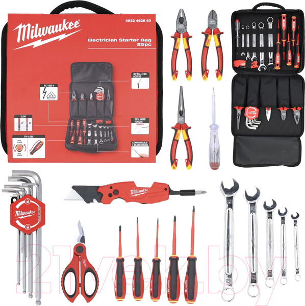 Изображение товара Универсальный набор инструментов Milwaukee 25PC / 4932492660