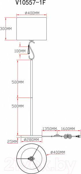 Изображение товара Торшер Moderli Caramel / V10557-1F