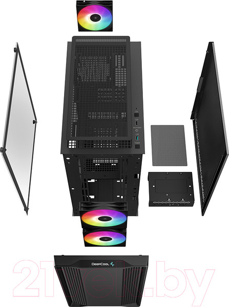 Изображение товара Корпус для компьютера Deepcool CC360 ARGB / R-CC360-BKAPM3-G-1 (без БП)