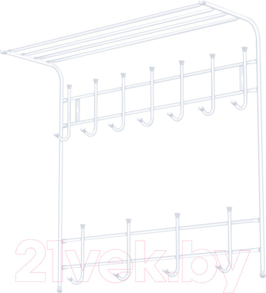 Изображение товара Вешалка для одежды Ника ВПТ11/МБ (матовый белый)