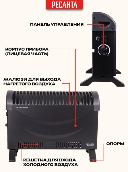 Изображение товара Конвектор Ресанта ОК-2000СЧ (67/4/36)