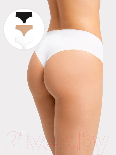 Изображение товара Комплект женских трусов Mark Formelle 412446-3 (р.94, белый)