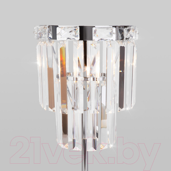 Изображение товара Прикроватная лампа Евросвет Strotskis 01136/1 (хром/прозрачный хрусталь)