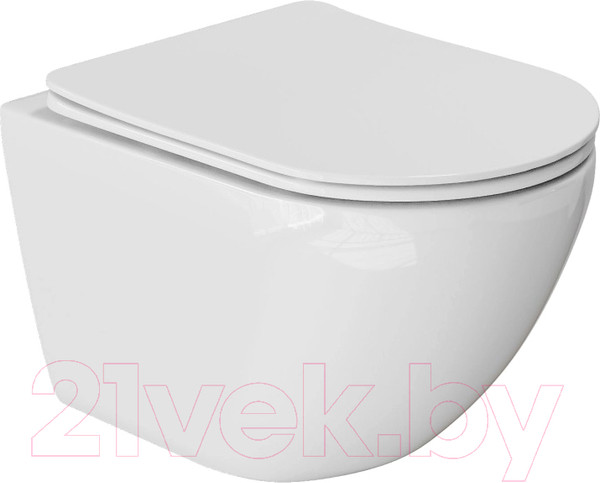 Изображение товара Унитаз подвесной White Wave Meridian Tornado Flush (белый глянец)