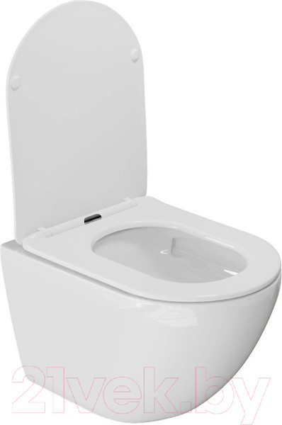 Изображение товара Унитаз подвесной White Wave Meridian Tornado Flush (белый глянец)