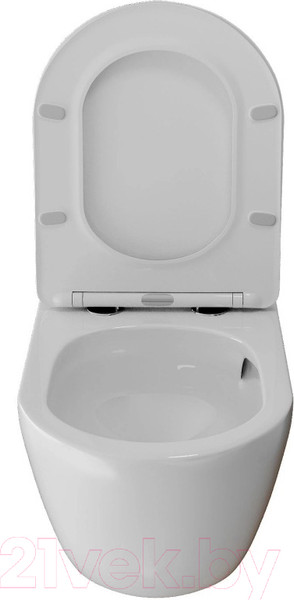 Изображение товара Унитаз подвесной White Wave Meridian Tornado Flush (белый глянец)