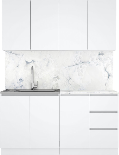 Изображение товара Кухонный гарнитур Артём-Мебель Мэри СН-114 ДСП 1.6м (белый)