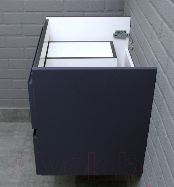 Изображение товара Тумба под умывальник Домино Classica 60 Graffo подвесная В2 / DGr2111T (графит матовый)