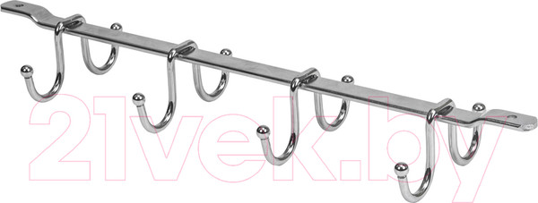 Изображение товара Держатель кружек на рейлинг AKS Для 8 кружек (хром)