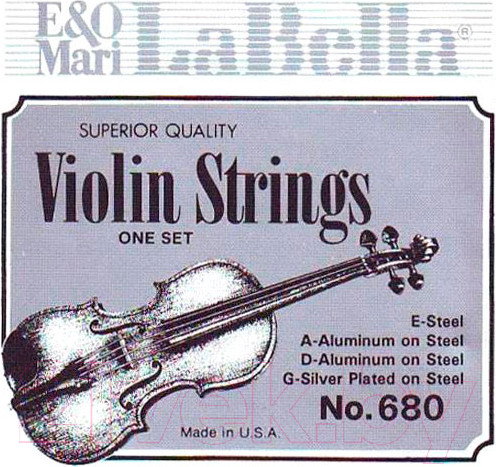 Изображение товара Струны для смычковых La Bella 680 4/4 (металл)