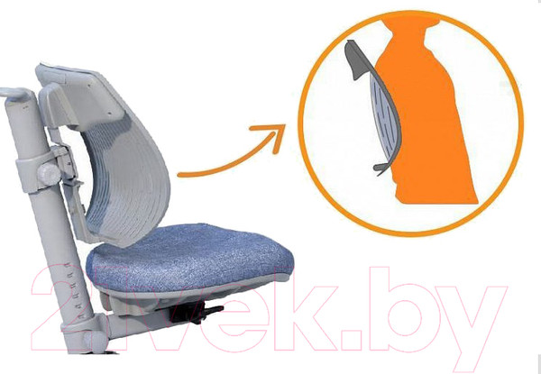 Изображение товара Кресло детское Comf-Pro SpeedUltra растущее (голубой джинс/салатовый чехол)