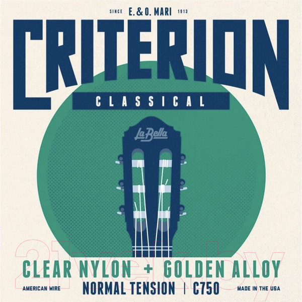 Изображение товара Струны для классической гитары La Bella C750 Gold Medium (нейлон)