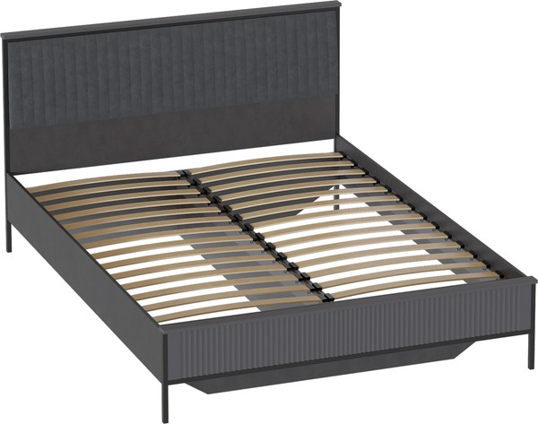 Изображение товара Каркас кровати Мебельград Нора 160 (металл бруклин/графит)