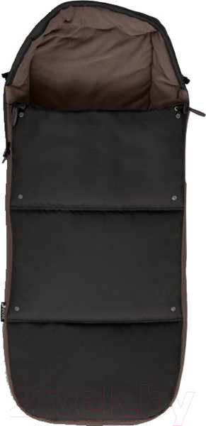 Изображение товара Накидка на ножки для коляски Leclerc Influencer Elcee Polar / ELC21492 (Black/Brown)