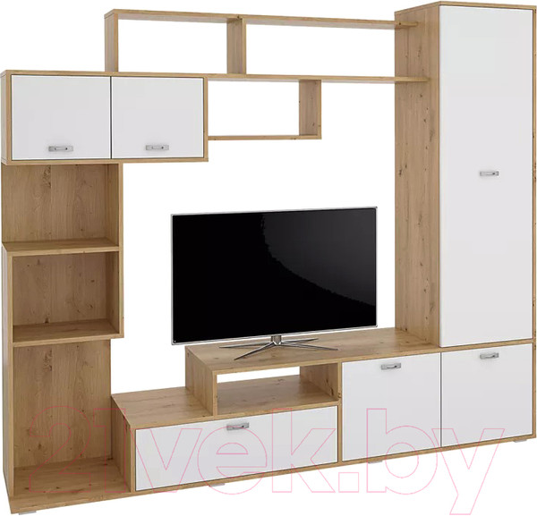 Изображение товара Стенка Stolline Диско / СТЛ.150.01 (дуб дикий/белый)