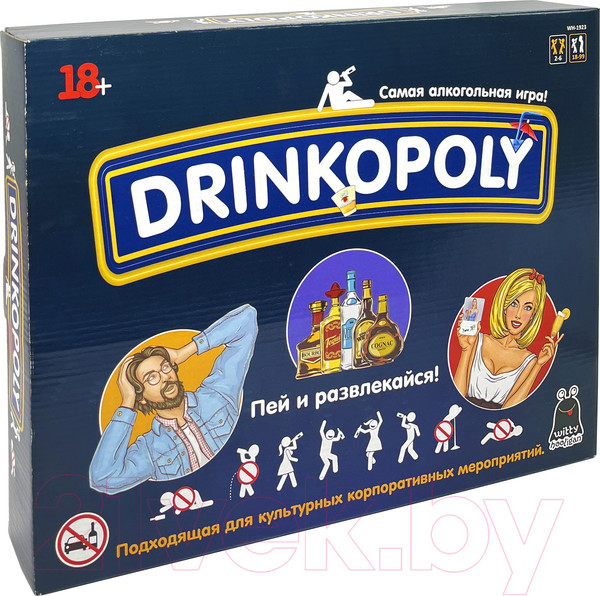 Изображение товара Настольная игра Witty Hooligan Drinkopoly / WH-1923