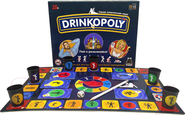 Изображение товара Настольная игра Witty Hooligan Drinkopoly / WH-1923